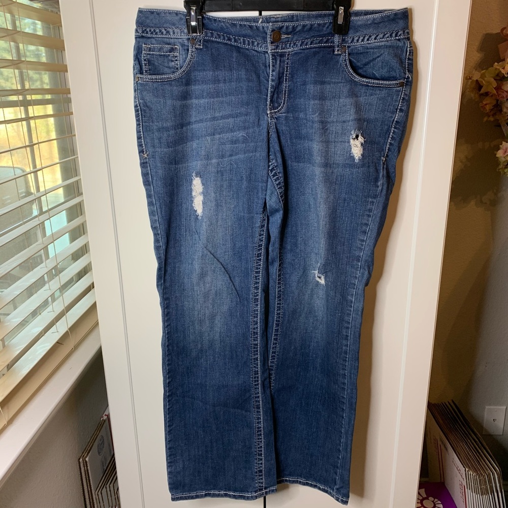 Lane Bryant Embroidered Bootcut Jeans